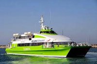 Flying Cat catamaran operated by Hellanic Seaways on the Athens to Poros route - &copy; Copyright Hellanic Seaways - www.hellenicseaways.gr