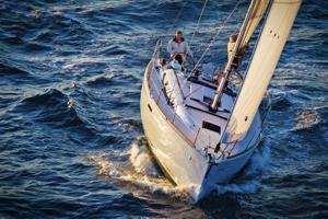 A Jeanneau Sun Odyssey 389 sailing yacht available from Greek Sails in Poros, Greece