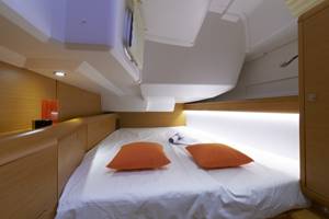 The Sun Odyssey 469 enjoys large rear cabins providing plenty of light and space. Image courtesey & with permission of Chantiers Jeanneau S.A.