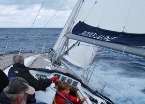 Petit Lune, a Grand Soleil 45, under way to winning the 2009 Round the Island race, Poros, Greece